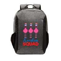 Flamingo Freedom Squad Matching 4th Of July Usa Team Gift Vector Backpack