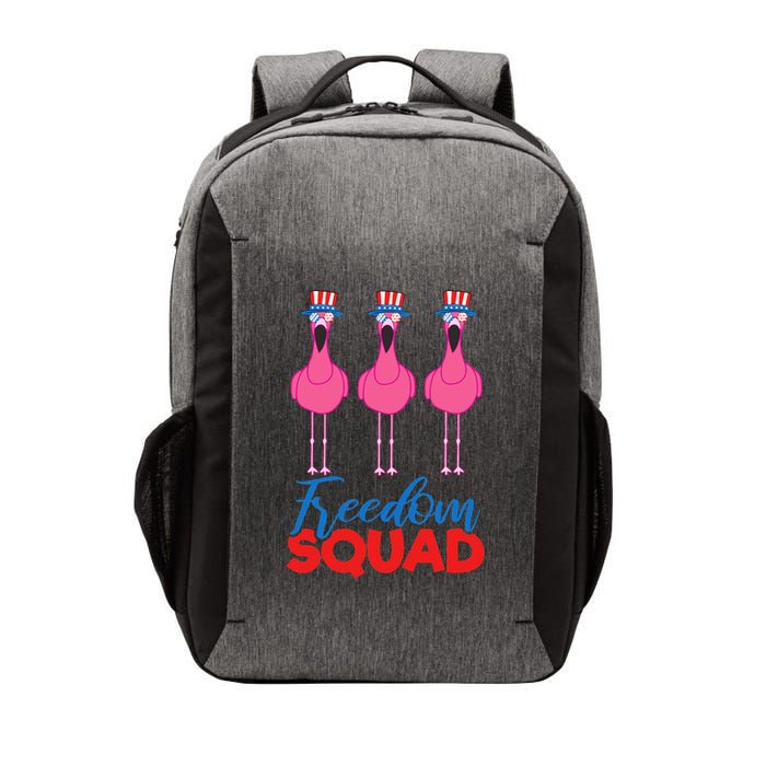 Flamingo Freedom Squad Matching 4th Of July Usa Team Gift Vector Backpack