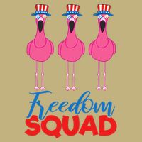 Flamingo Freedom Squad Matching 4th Of July Usa Team Gift Cooling Performance Crew T-Shirt