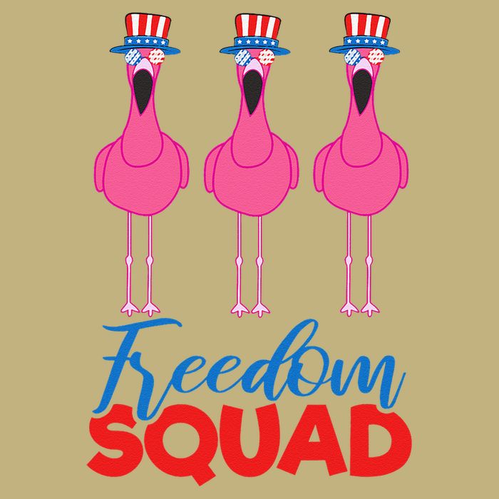 Flamingo Freedom Squad Matching 4th Of July Usa Team Gift Magnet
