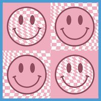Funny Face Shirt Checkered Pattern Smile Face Meme Trendy Tie Dye Hoodie