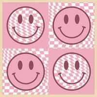 Funny Face Shirt Checkered Pattern Smile Face Meme Trendy Drawstring Bag