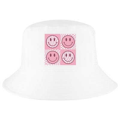 Funny Face Shirt Checkered Pattern Smile Face Meme Trendy Cool Comfort Performance Bucket Hat