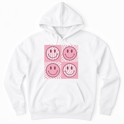 Funny Face Shirt Checkered Pattern Smile Face Meme Trendy Hoodie