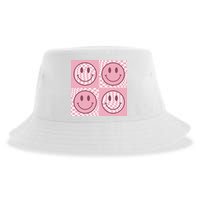 Funny Face Shirt Checkered Pattern Smile Face Meme Trendy Sustainable Bucket Hat