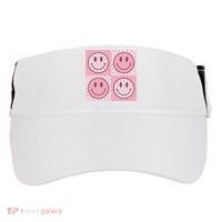 Funny Face Shirt Checkered Pattern Smile Face Meme Trendy Adult Drive Performance Visor