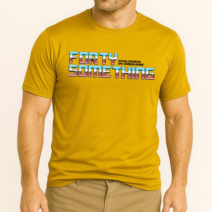 Funny Forty Something Children In Disguise Cooling Performance Crew T-Shirt