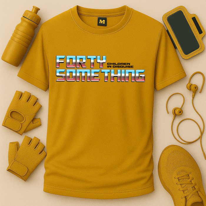 Funny Forty Something Children In Disguise Cooling Performance Crew T-Shirt