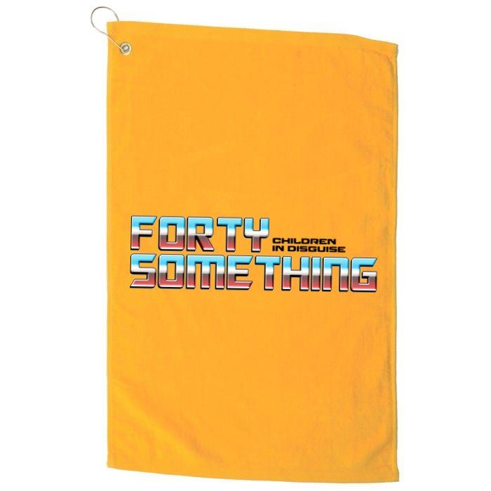 Funny Forty Something Children In Disguise Golf Towel