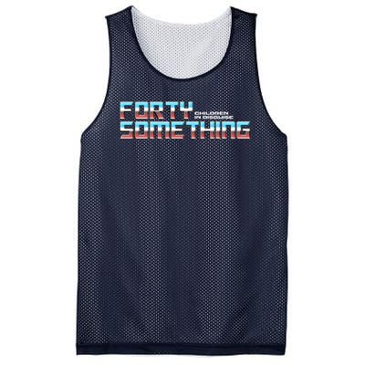 Funny Forty Something Children In Disguise Mesh Reversible Basketball Jersey Tank