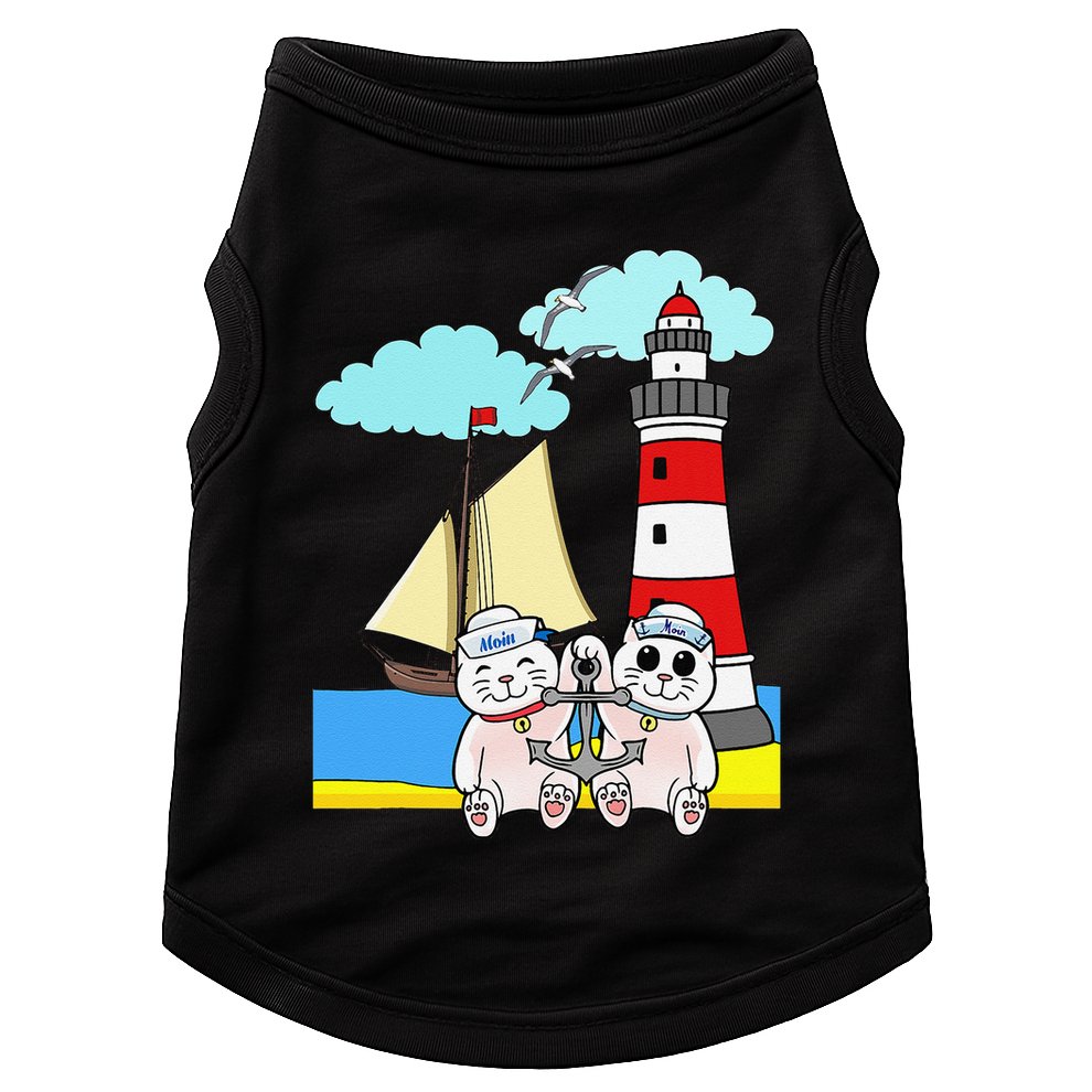 Funny Funny Sailors Cats Maritime Children Anchor Doggie Tank