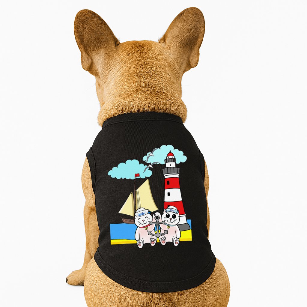Funny Funny Sailors Cats Maritime Children Anchor Doggie Tank