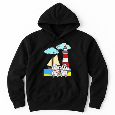 Funny Funny Sailors Cats Maritime Children Anchor Hoodie