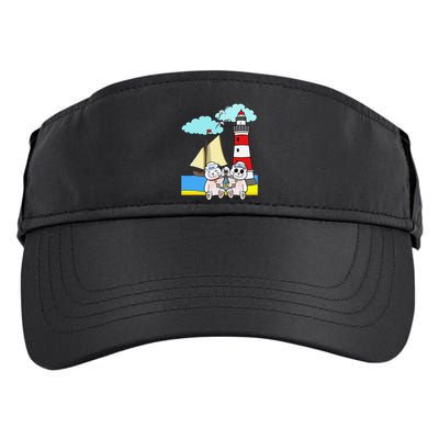 Funny Funny Sailors Cats Maritime Children Anchor Adult Drive Performance Visor