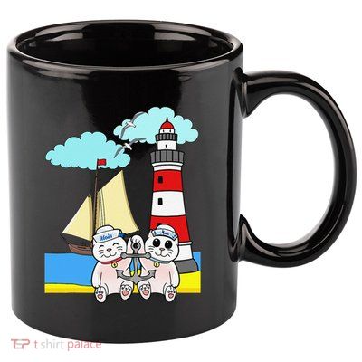 Funny Funny Sailors Cats Maritime Children Anchor 11oz C Handle Ceramic Mug
