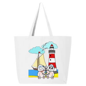 Funny Funny Sailors Cats Maritime Children Anchor 25L Jumbo Tote