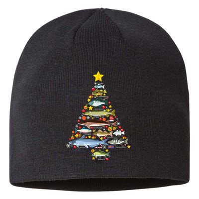 Freshwater Fish Species Christmas Tree Fishing Xmas Sustainable Beanie