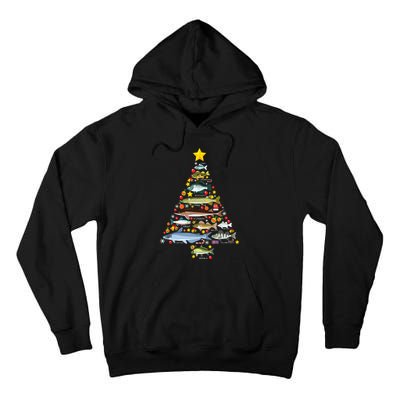 Freshwater Fish Species Christmas Tree Fishing Xmas Tall Hoodie