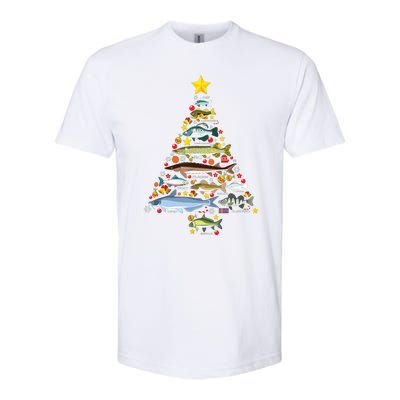 Freshwater Fish Species Christmas Tree Fishing Xmas Softstyle® CVC T-Shirt