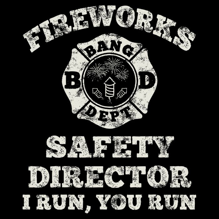 Funny Fireworks Safety Director Firefighter America Red Pyro Women's Crop Top Tee