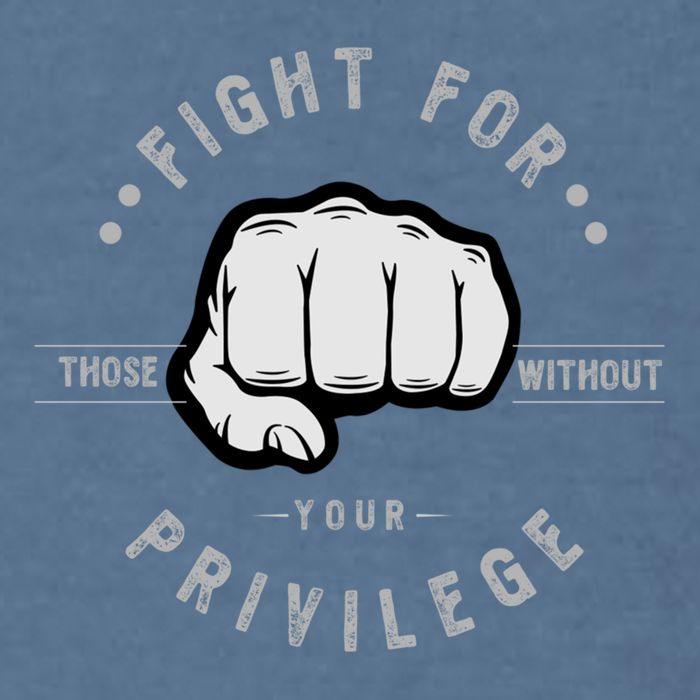 Fight For Those Without Your Privilege For Hu Rights Gift Garment-Dyed Sweatshirt