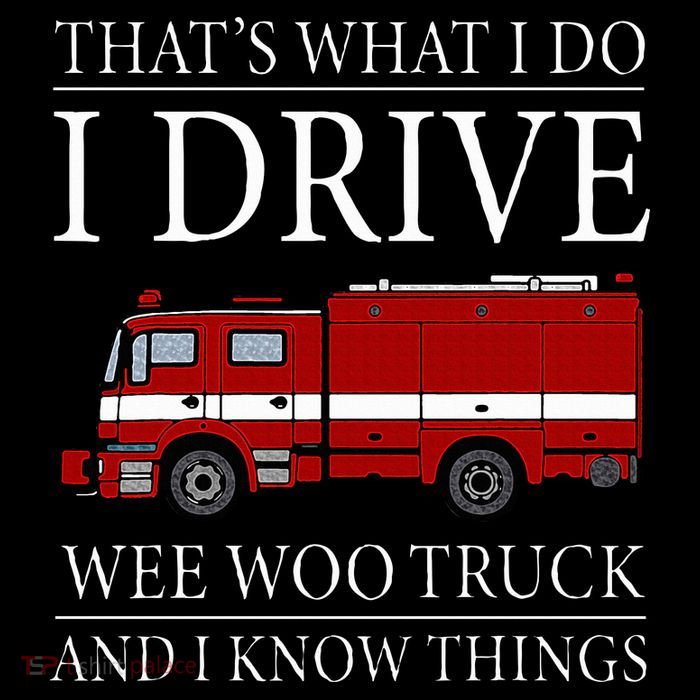 Funny Firefighter That's What I Do I Drive Wee Woo Truck Wool Snapback Cap