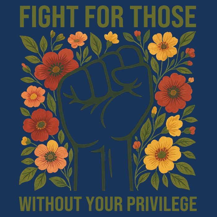 Fight For Those Without Your Privilege Quote Subtle Flower Infant Baby Jersey Bodysuit