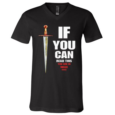 Funny Fantasy Tabletop RPG Gamer V-Neck T-Shirt