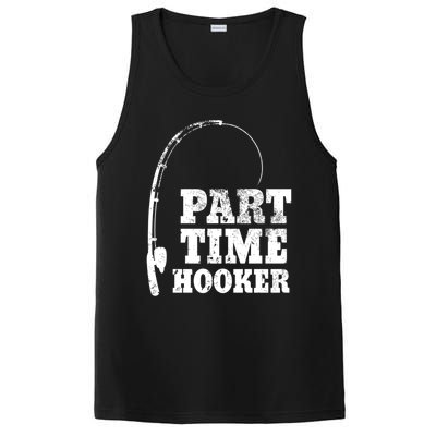 Funny Full Time Dad Part Time Hooker Bass Fisher And Fisher Gift PosiCharge Competitor Tank