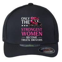 Funny Female Truck Driver Design For Wo Trucking Flexfit Unipanel Trucker Cap