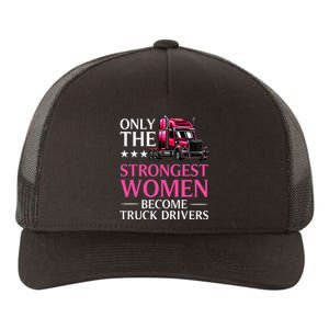 Funny Female Truck Driver Design For Wo Trucking Yupoong Adult 5-Panel Trucker Hat