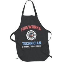 Funny FIREWORKS TECHNICIAN America Firefighter Pyro Expert Apron