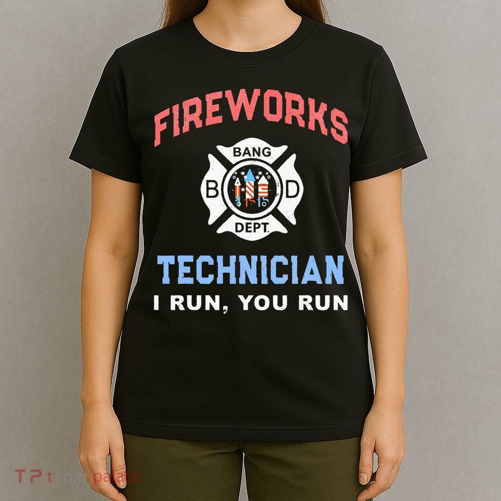 Funny FIREWORKS TECHNICIAN America Firefighter Pyro Expert T-Shirt