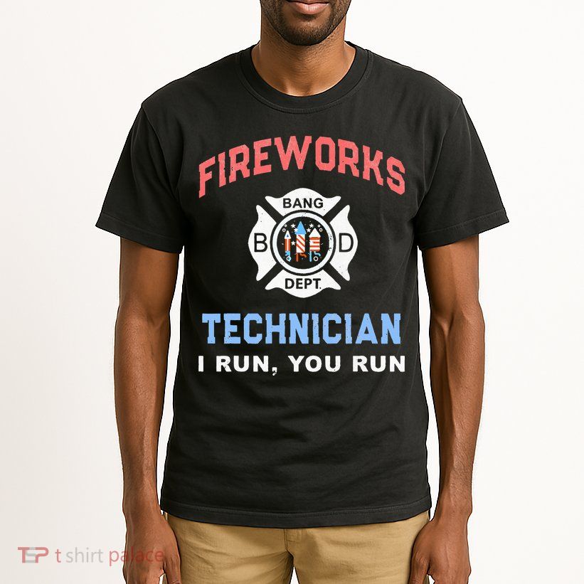 Funny FIREWORKS TECHNICIAN America Firefighter Pyro Expert Tall T-Shirt