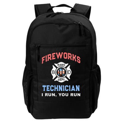 Funny FIREWORKS TECHNICIAN America Firefighter Pyro Expert Backpack