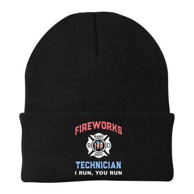 Funny FIREWORKS TECHNICIAN America Firefighter Pyro Expert Beanie