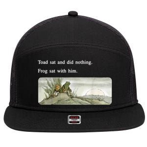 Frogs Funny Toads Meme Lover 7 Panel Mesh Trucker Snapback Hat