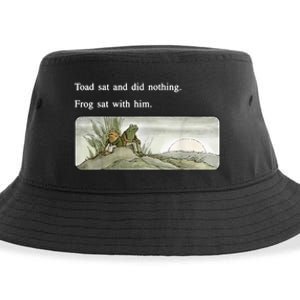 Frogs Funny Toads Meme Lover Sustainable Bucket Hat