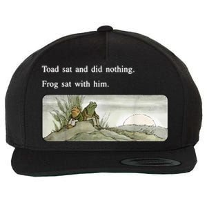 Frogs Funny Toads Meme Lover Wool Snapback Cap