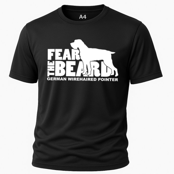 Funny Fear The Beard Gift Funny German Wirehaired Pointer Gift Cooling Performance Crew T-Shirt