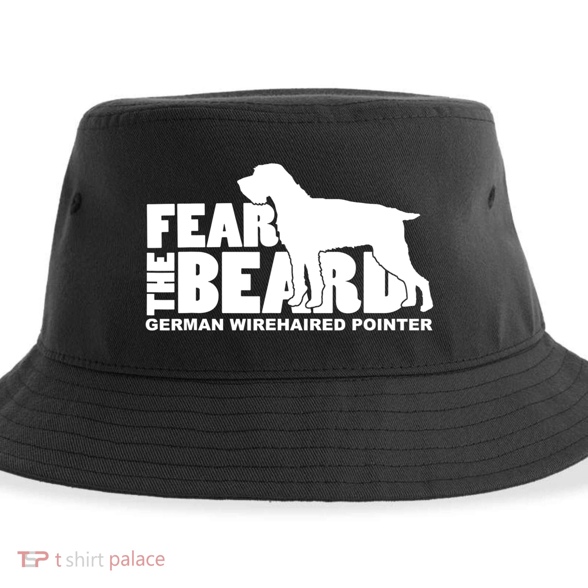 Funny Fear The Beard Gift Funny German Wirehaired Pointer Gift Sustainable Bucket Hat