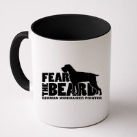 Funny Fear The Beard Gift Funny German Wirehaired Pointer Gift Mug