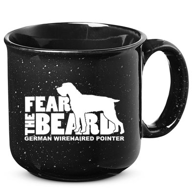 Funny Fear The Beard Gift Funny German Wirehaired Pointer Gift 15oz Campfire Ceramic Mug