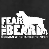 Funny Fear The Beard Gift Funny German Wirehaired Pointer Gift Large Microfiber Waffle Golf Towel