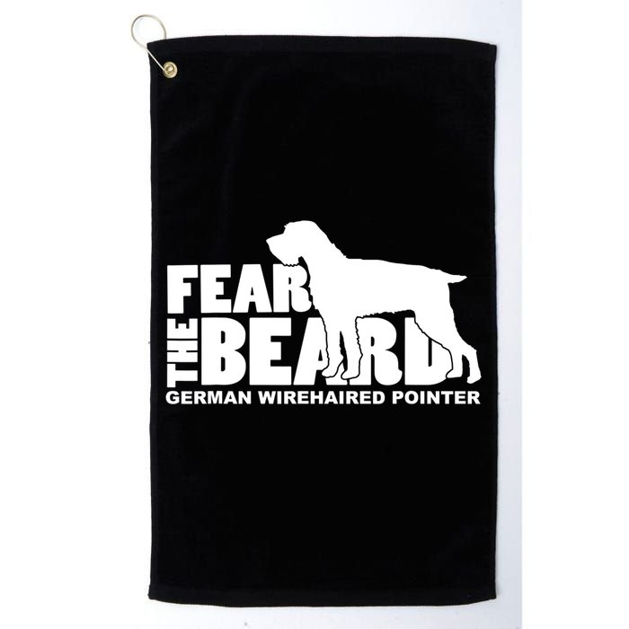 Funny Fear The Beard Gift Funny German Wirehaired Pointer Gift Golf Towel