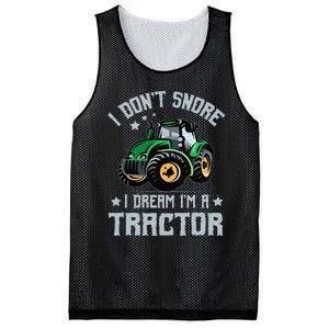 Farming Farmer Tee I Don't Snore I Dream I'm A Tractor Mesh Reversible Basketball Jersey Tank