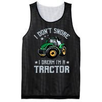 Farming Farmer Tee I Don't Snore I Dream I'm A Tractor Mesh Reversible Basketball Jersey Tank