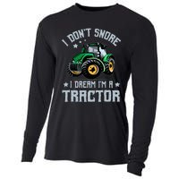 Farming Farmer Tee I Don't Snore I Dream I'm A Tractor Cooling Performance Long Sleeve Crew