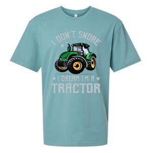 Farming Farmer Tee I Don't Snore I Dream I'm A Tractor Sueded Cloud Jersey T-Shirt