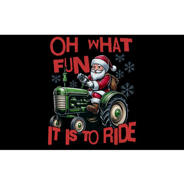 Farm Fun To Ride Santa Tractor Christmas Bumper Sticker